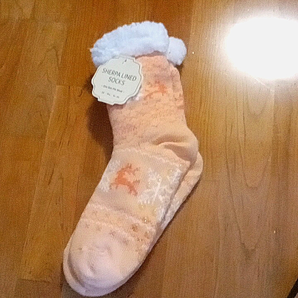 Sherpa Lined Socks One Size fits Most